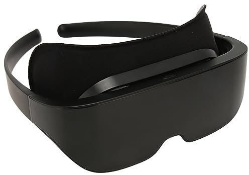 VR Glasses, Wearable 4K HD 3D IMAX Gaint Screen Light Weight Headsets Smart Glasses for Video Display with 4000mAh Battery, 1000in Screen View, 0-700° Focus Adjustment, Type C