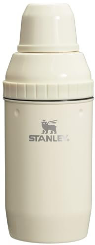 Stanley Happy Hour Cocktail Shaker Set 20 oz | Bartender Kit for Camping and Travel | Cocktail Drink Mixing Set with 2 Cups | Insulated Stainless Steel | BPA-Free | Cream Gloss