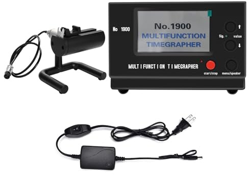SWANSOFT Timegrapher No.1900, Multifunctional Watch Tester, Watch Timing Machine for Watchmaker, Calibration Tool with LCD Screen（Black）
