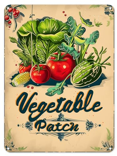 Shopagift Vegetable Patch Veggies Veg Metal Poster Wall Sign Man Cave Shed Bar Garden Home Kitchen - A5