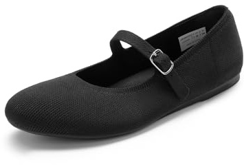 DREAM PAIRS Zapatos Planos Punta Redonda | Tejido punto transpirable, cierre ajustable, plantilla soporte, ligero flexible, regalo ideal.