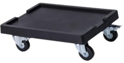 ＡＷＨＡＯ Carro para Plantas, Posavasos, Carro para Paletas, Bandeja para Plantas, Ruedas, Macetero, Bandeja con Ruedas para Oficina, Negro