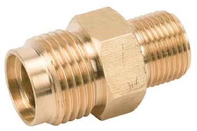 cyclingcolors Schnellverbinder Verbindungsstück Schraube für Hochdruckschlauch Hochdruckreiniger Messing 2xM 1/2x1/2