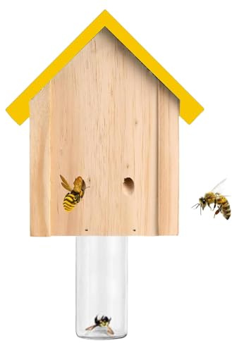 Carpenter Per, Carpenter Bee Trap | Holzhaus Sicher Biene Trachensile Im Freien Natürlich Für Hof, Garten