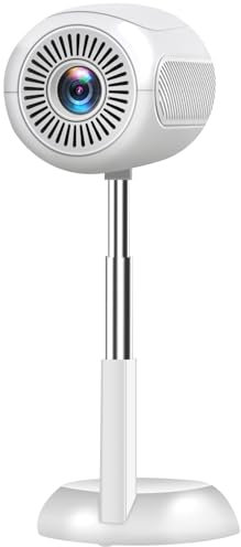 VGKE Mini proiettore con Android OS, girevole a 90° Smart Proiettore 3D TOF Autofocus Correzione trapezoidale, 300 ANSI supporta 1080p WiFi6 Bluetooth videoproiettore per home theater/outdoor