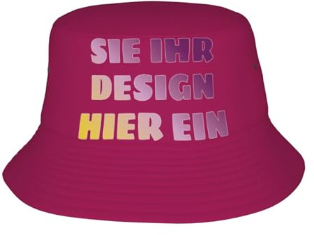 MOSGDBV Fischerhut personalisiert Bucket Hat personalisiert für Herren – Selbst gestalten Sonnenhut Sie Ihren eigenen Anglerhut mit Text, Bild oder Logo – Perfekt für Sommer und Reisen
