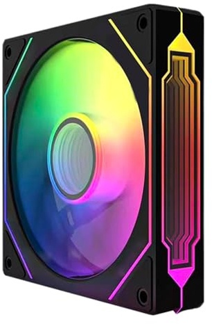 Jungle Leopard Prism4PRO ARGB PWM PC Fan 120MM,1600PRM 58.36CFM 2.07 MMH2O pour KF420E(4PRO)