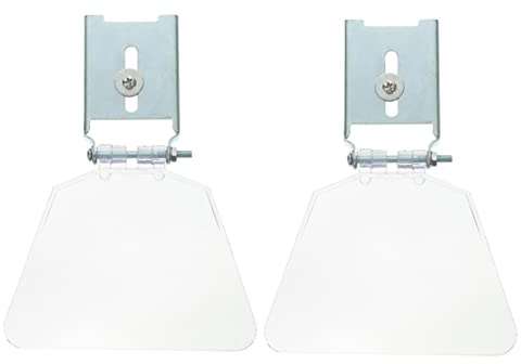 Hemobllo Lot De 2 Boucliers De Protection Oculaire pour Meuleuse D'établi Transparent Vis Incluses Protection en Acier Inoxydable Facile à Installer pour Travaux De Ponçage