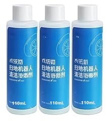 WQMEOR Liquide De Nettoyage. Compatible avec ECOVACS Deebot Ozmo. Liquide T20 T30 N9+T10 Omni T10 Turbo X1 Omni X1 Turbo Solution De Nettoyage des Sols Liqui(110ML 3PC)