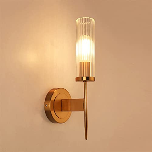 Lampada da Parete postmoderna in Metallo e Vetro - Luce LED da 5 W per Camera da Letto e corridoio
