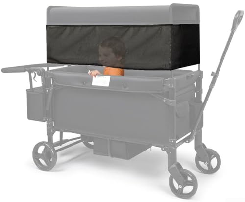 Pare-soleil de voiture avec 4 côtés pour poussette avec couverture réglable pour protection solaire (299,7 x 33 cm)