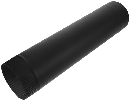 Alipis Conducto de Humos Resistente Altas Temperaturas de Acero Inoxidable Conducto de Chimenea para Estufas de Leña para Chimeneas y Sistemas de Escape para Tiendas de Campaña