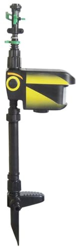 Aspersor con Sensor de Movimiento, Disuasivo de Animales Multifuncional con Totalmente Impermeable, Energía Solar, Detección de Movimiento de 120°, Aspersor de Agua Activado Por Movimiento