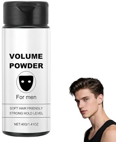 NHPY 1 Pezzi Cera in Polvere per Capelli Uomo, Polvere Volumizzante Capelli, Texture Powder Naturale, Effetto Opaco, Tenuta Forte e Duratura, Volume Istantaneo per Tutti i Tipi, 40g