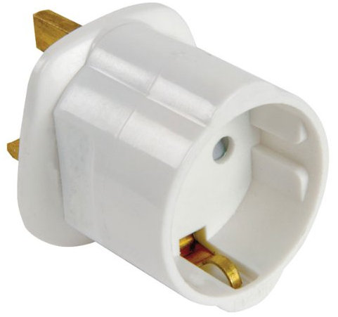 Eagle UK Visitors Travel Adaptor (European Schuko to UK)