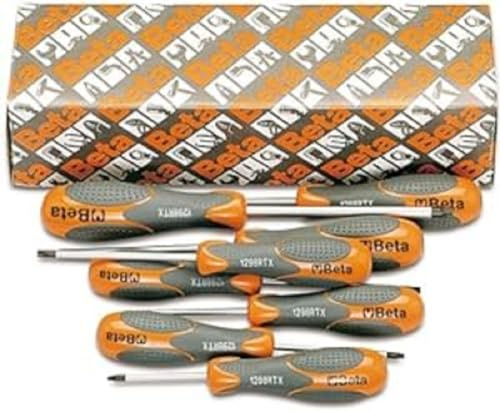 Beta 1298RTX/S8 - Serie di 8 chiavi maschio con impugnatura per viti con impronta tamper resistant Torx (art. 1298rtx)