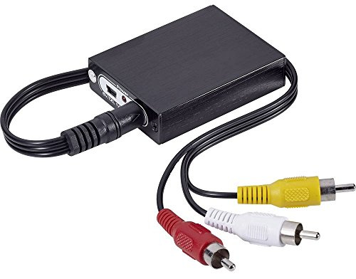 SPEAKA PROFESSIONAL Convertidor AV SP-4000716 [1x HDMI Hembra - 3X Cinch-RCA Macho] Negro