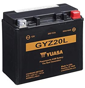 Motorradbatterie YUASA GYZ20L // 12V 20Ah