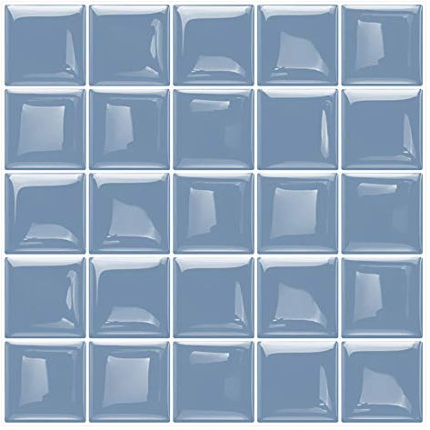 JQDZX 3D Tile Sticker, Self Adhesive Peel and Stick Tile Backsplash -Waterproof and Oil Proof Wall Tiles, for Kitchen Bathroom Splashback Decoration Stickers (Blue,20pcs)