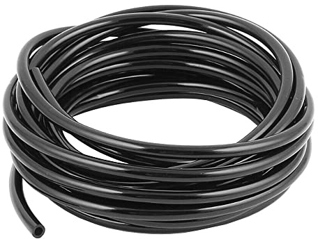 ETOPARS Pneumatischer Luftschlauch Druckluftschlauch Luft Kompressor Schlauch Pneumatik Flexibel Polyurethan PU 10 Meter Außen 12mm x Innen 8mm Schwarz