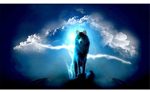 Puzzle 3000 Teile Erwachsene Ein Wolf, Farbenfrohes Puzzle für Erwachsene und Kinder ab 14 Jahren Klassische Puzzles Geschicklichkeitsspiel für die ganze Familie-48.03x31.88 Zoll (122 x 81cm)