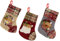 XiXiRan Botas de Navidad, Calcetín de Navidad Bolsa de Regalo, 3 Pcs Botas de Navidad, Christmas Stocking, Botas de Caramelo de Navidad, Calcetin Arbol de Navidad Chimenea para Decoraciones de Fiesta