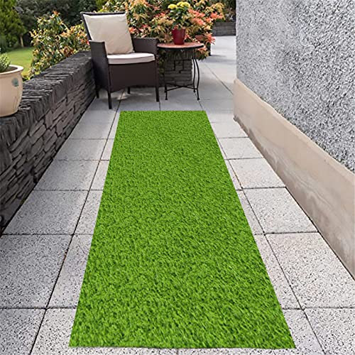 XQKXHZ Rasenteppich Realistischer Kunstrasen-Teppich 1X3m Kunstrasenteppich Outdoor 20 Mm Synthetik Kunstrasen Wetterfest Grünem Kunststoff Grasteppich Für Garten Balkon Terasse Deck