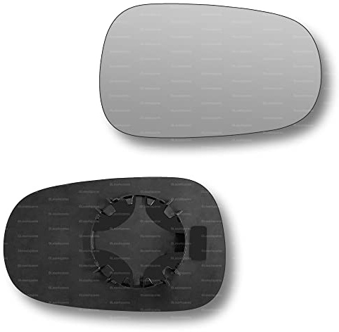 Less4spares Replacement Wing Mirror Glass Right Compatible with Nissan Micra 2003-2009 CLIP-ON Driver Off side Convex