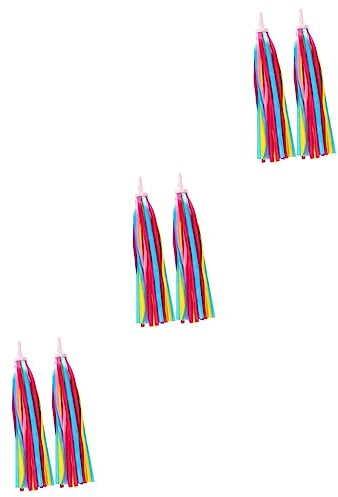 Toddmomy 3paare Bunte Scooter Lenker Streamer Langlebige Fransen Satin Für Fahrradzubehör Zum Dekorieren Von Kinderfahrrädern Und Dreirädern