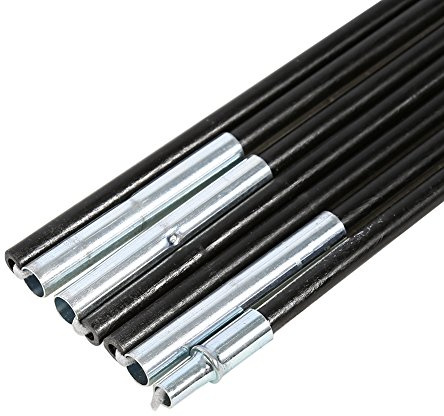 Fydun Replacement Tent Poles Fiberglass 2 Sets 7 Sections Outdoor Camping Double Tent Pole Support Frames Kit Tent Replacement Poles Replacement Tent Poles Fiberglass Tent Poles Replacement