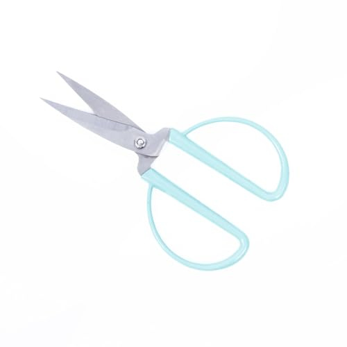 Craftelier - Ciseaux de style vintage en acier inoxydable - Grand manche pour plus de confort | Pour gauchers et droitiers | Coupe-papier, carton, ruban... | Taille de la lame : 5 cm - Couleur :