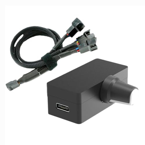 Sweetness PWM Drehzahlregler 4-Pin PWM Lüftersteuerung PWM Regler USB Type-C Netzteil DIY Wasserkühlungsoption, Feinbearbeitung A