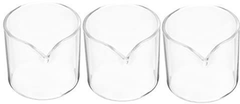 Cabilock 3stücke Milchkännchen Klein Tasse Latte Art Kaffeehalter Spender Milchkrug Kleiner Milchspender Glastasse Kaffeezubehör
