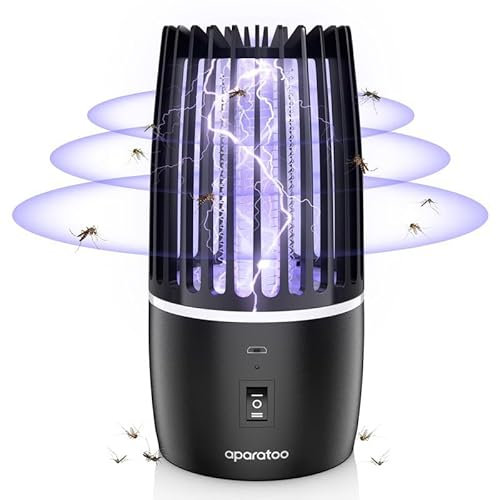 Lampada Antizanzara, 2 in 1 Lampada Antizanzara Elettrica con Luce UV, Effettiva Antizanzare Elettrico per Giardino Domestico Cucina Interna ed Esterna, Campeggio, Mosche, Falene, Insetti Zanzare