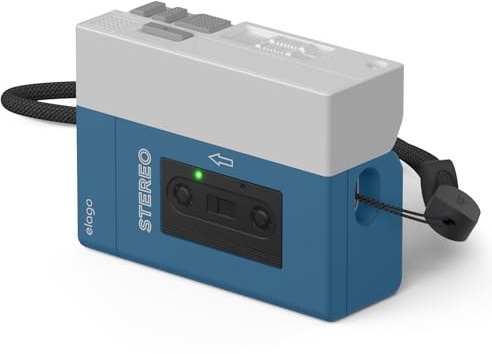 elago Cover Lettore di Cassette per AirPods Pro 2 | Laccetto Incluso, Resistente agli Urti, Protezione Completa (Blu)