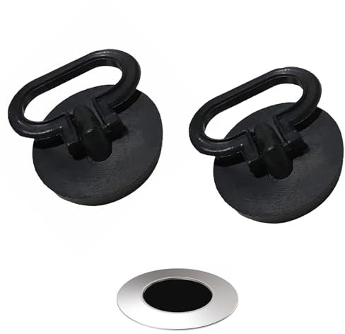 Generic (2 Pack) 1.5 Inch PVC & Silicone Drain Stopper Plug, Black, Kitchen & Bath Sink, Universal Fit