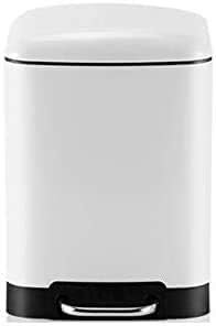 LoiYtrd Pattumiera, Pattumiera in Acciaio Inox, Bagno, Soggiorno, Pattumiera Domestica, Cucina, Sala da Pranzo, Pattumiera Quadrata a Pedale(12L)