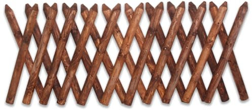 Jägerzaun KDI Braun 120×250 cm | wetterfester Holzzaun aus dem Sauerland | imprägniert & langlebig | 60 mm starke Latten | nachhaltige Grundstücksabgrenzung & dekorativer Gartenzaun