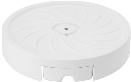 Asixxsix Supporto per Piante Rotonde Rotonde con 4 Ruote, Pallet di Fioriera Mobile in Plastica con Vassoio Staccabile, Supporto per Vaso di Fiori per Piante per il Patio da Giardino