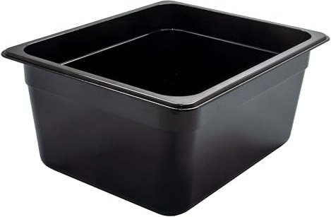 AcMax GN 1/2 Gastronormbehälter GN-Behälter 9,5 Liter Tiefe 150mm Kunststoff schwarz