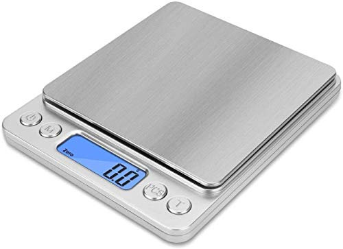 AYCDL Balance de Cuisine et de Bijouterie, Balance électronique précise pour la Cuisson et la pâtisserie, Plateforme en Acier Inoxydable, arrêt Automatique, Fine, à p(Vert Pomme)