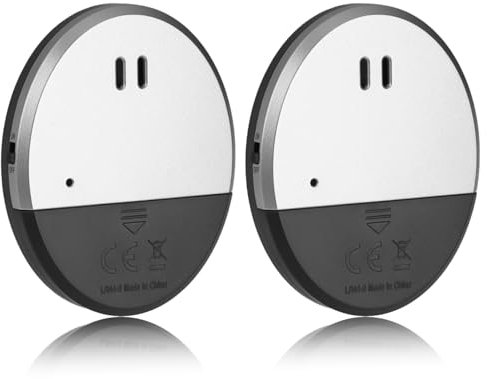 2 alarmas para ventanas y puertas, autoadhesivas, 130 dB, para seguridad en el hogar, protección antirrobo, alarma antirrobo, para ventanas, puertas, ventanas, protección antirrobo, para seguridad