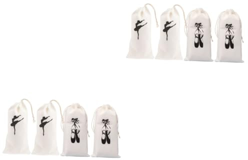 UPKOCH 2 Set Borsa Per Le Scarpe Da Ballo Borse Da Ballo Con Coulisse Balletto Borse Da Stoccaggio Disegno Borsa Per Scarpe Da Ballo Borse Per Ballerine Stoffa 4 Pezzi*2