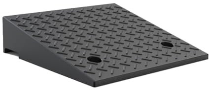 KXWOQ3ED Rampe d'accès Voiture, Rampe de Trottoir en Caoutchouc de 18 cm de Hauteur, Rampe de Seuil Portable pour Voiture, Moto, Fauteuil Roulant, Marcheur