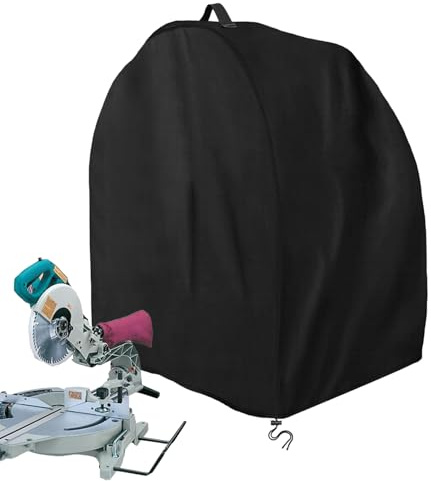 Miter Saw Cover, Guard Dust Waterproof Parts Accessories Oxford Cloth for Heavy Bandsaw Bench top, Portable Table Saw Cover, Waterproof Uv-Resistant Covers for Most Miter Saws, Planers