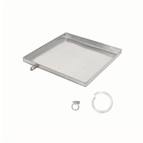 WANGRUIERHA Air Conditioner Drip Pan with Hose, Galvanized Iron Portable AC Water Catcher or Condensate Drain Tray, Water Tray Accessories, Drip Pan for Car