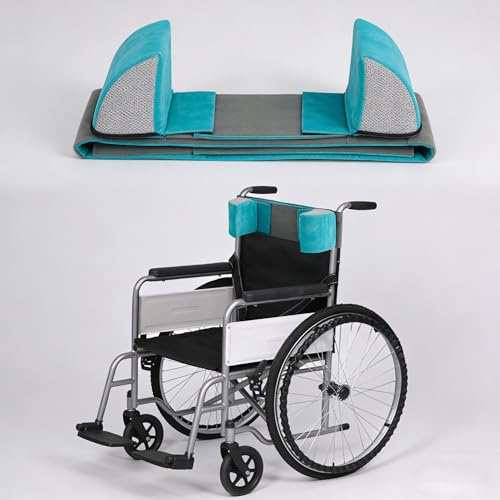 Wheelchair Cushion Lateral Support with Adjustable Straps, Side Support Cushion for Adults and Elderly to Prevent Body Leaning, Posture Support Cushion for Wheelchair Stability and Positioning Aid
