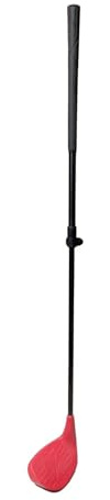 LeeQinersw Mazza da Golf per Bambini, Wedge da Golf, Giocattolo da Golf, Testa in PP Ergonomicamente Regolabile E Impugnatura in Gomma per Bambini, Principianti, Rosso