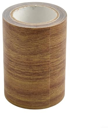 Eawfgtuw Selbstklebendes Reparaturband für Holzmaserung, für Böden, Möbel, Sockelleisten, Türen und – PE+Gaze-Material, realistisches Finish, zum einfachen Abziehen und 8 cm x 4,57 m (A)