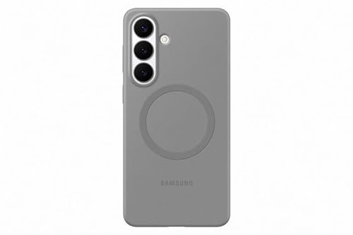 Samsung Silicone Magnet Smartphone Case EF-ES947, Hülle für das Galaxy S26+, Handy-Hülle mit Magnetring zur Anbringung von Zubehör, Silikon, Schutz Case, stoßfest, dünn und griffig, Grey